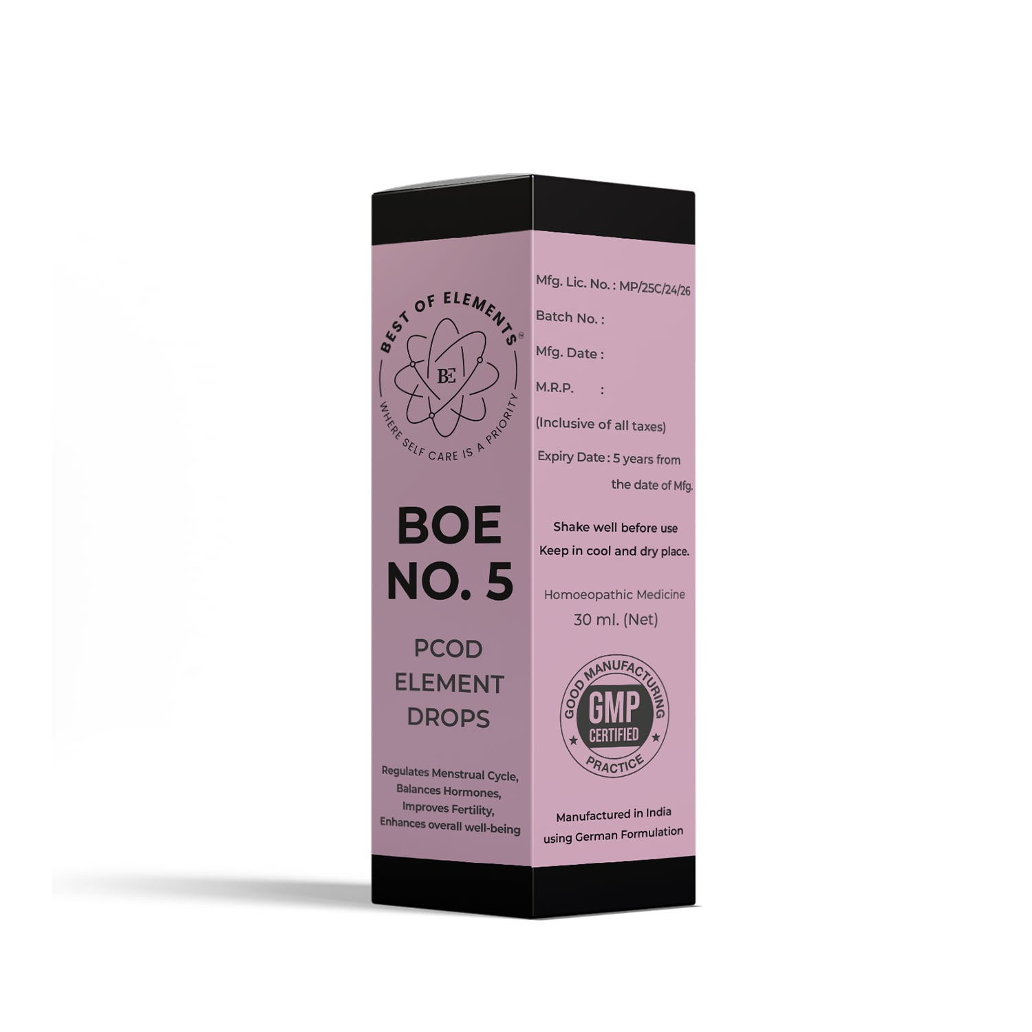 BOE No. 5 PCOD ELEMENT DROPS