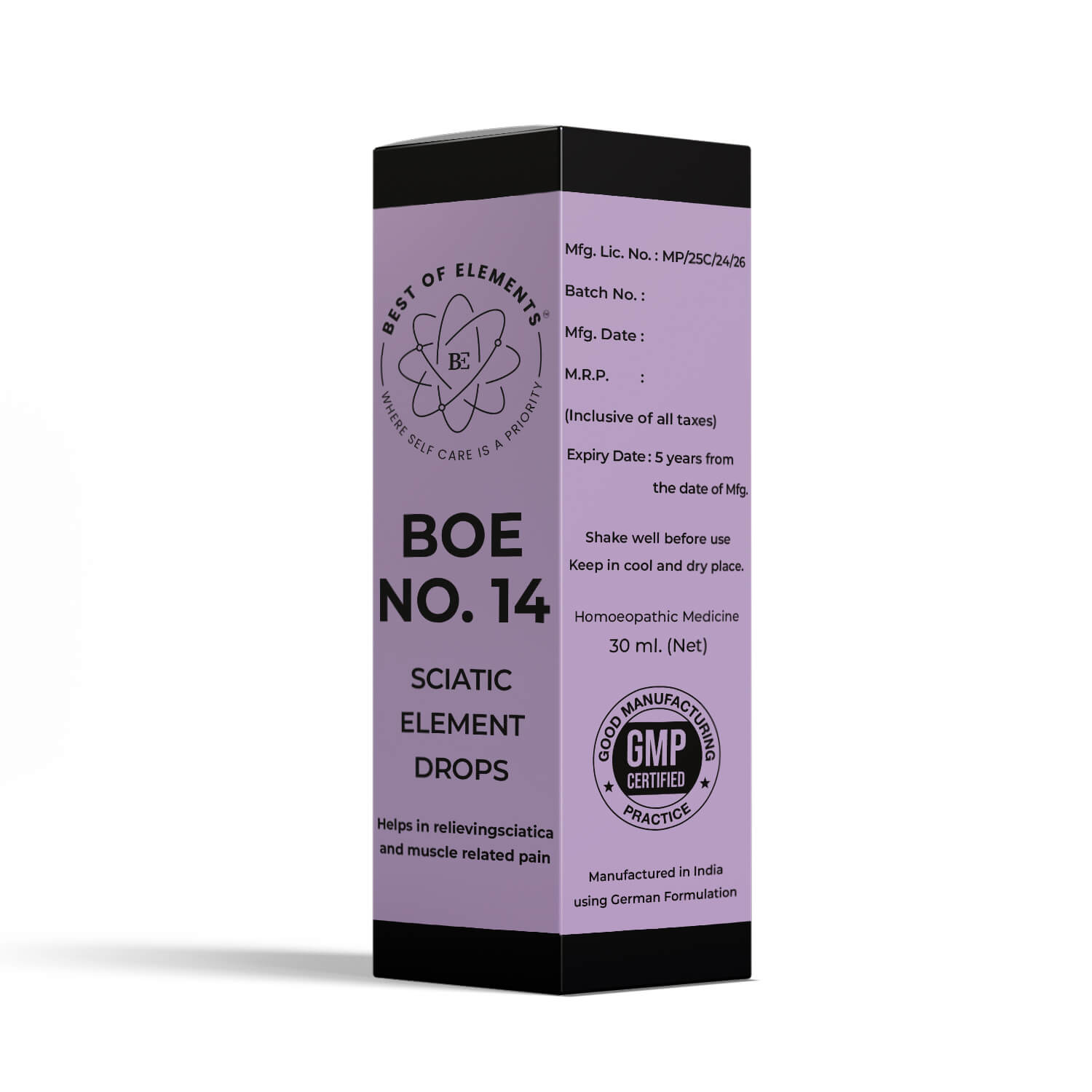 BOE No. 14 Sciatic Element Drops